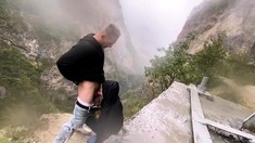 Heavycock fucking outdoor in the mountain with a tiktok girl