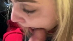 Amateur teen Blowjob with hardcore drilling