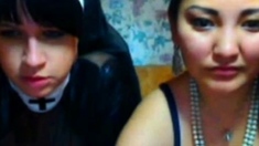 nun and friend on webcam
