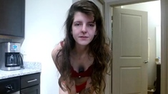 Hottest brunette solo webcam masturbation 2