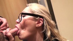 Real amateur public slut fuck blowjob and facial
