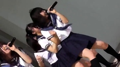 Cute Japanese Students Dance