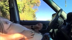 Daddy in the car play and cum